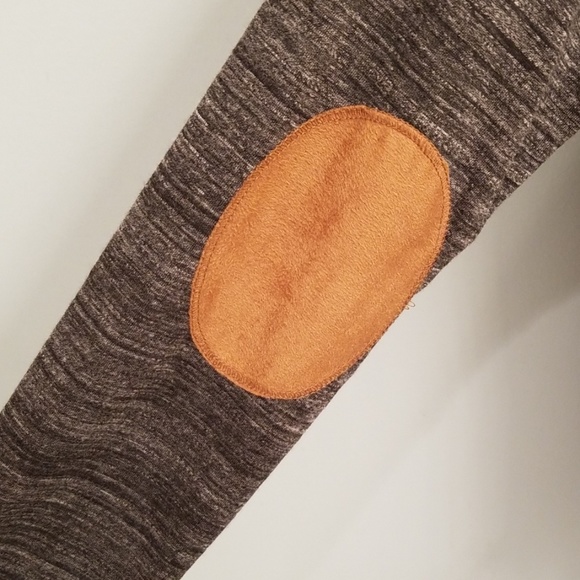 Mine Grey/Black Long Sleeve Elbow Patch Top in L - Picture 7 of 8